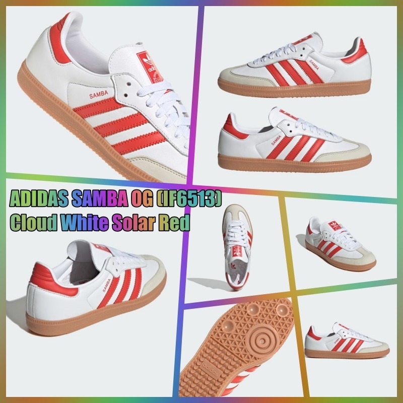 ★アディダス★SAMBA OG★IF6513★Cloud White Solar Red