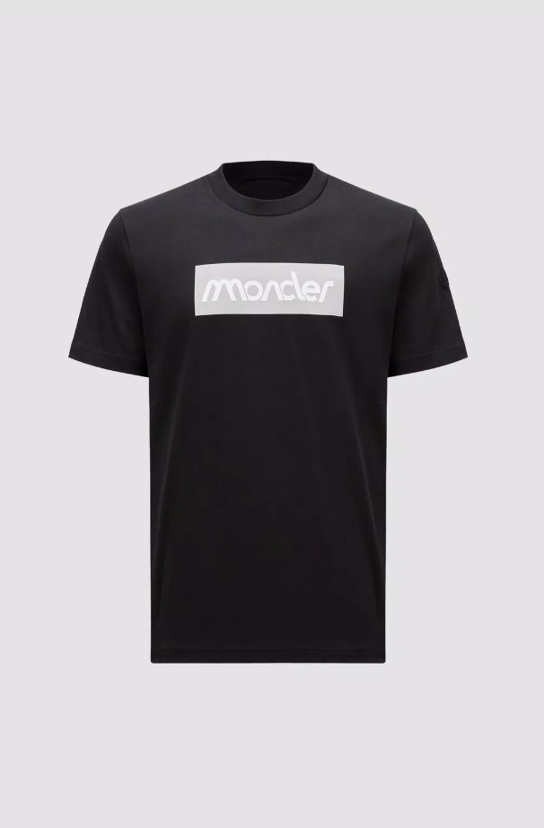 MONCLER2024春夏新作 ロゴプリント入り クルーネック半袖Tシャツ