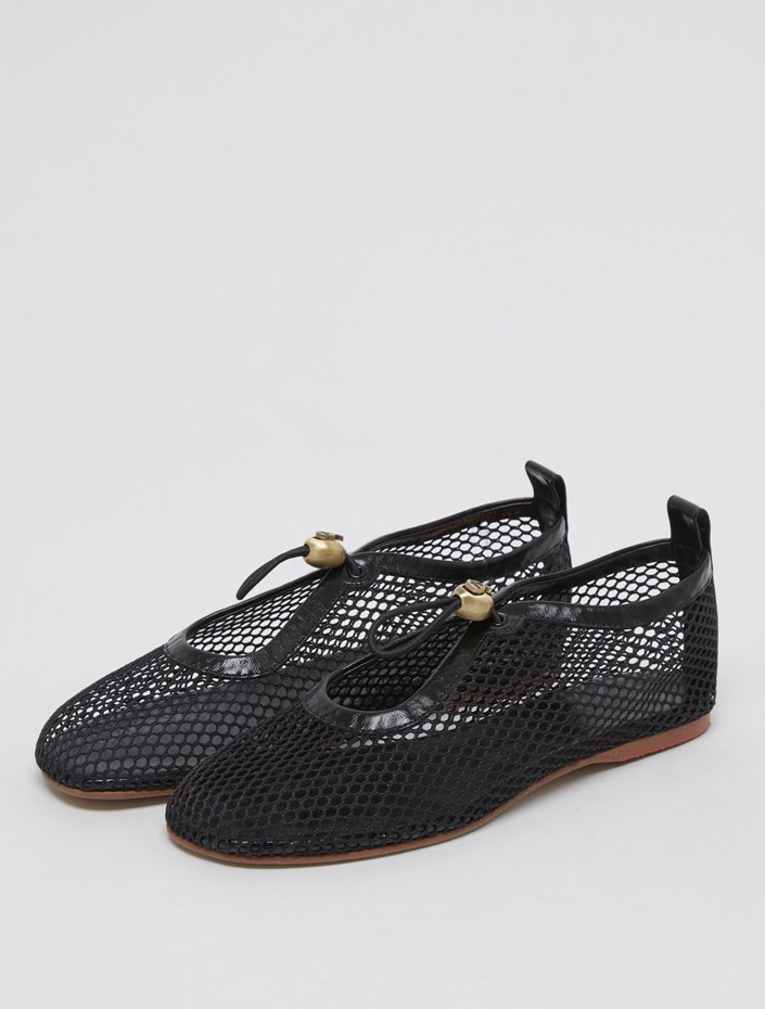 ○ARCHIVEPKE○MESH LUV STRING FLAT フラットシューズ メッシュ