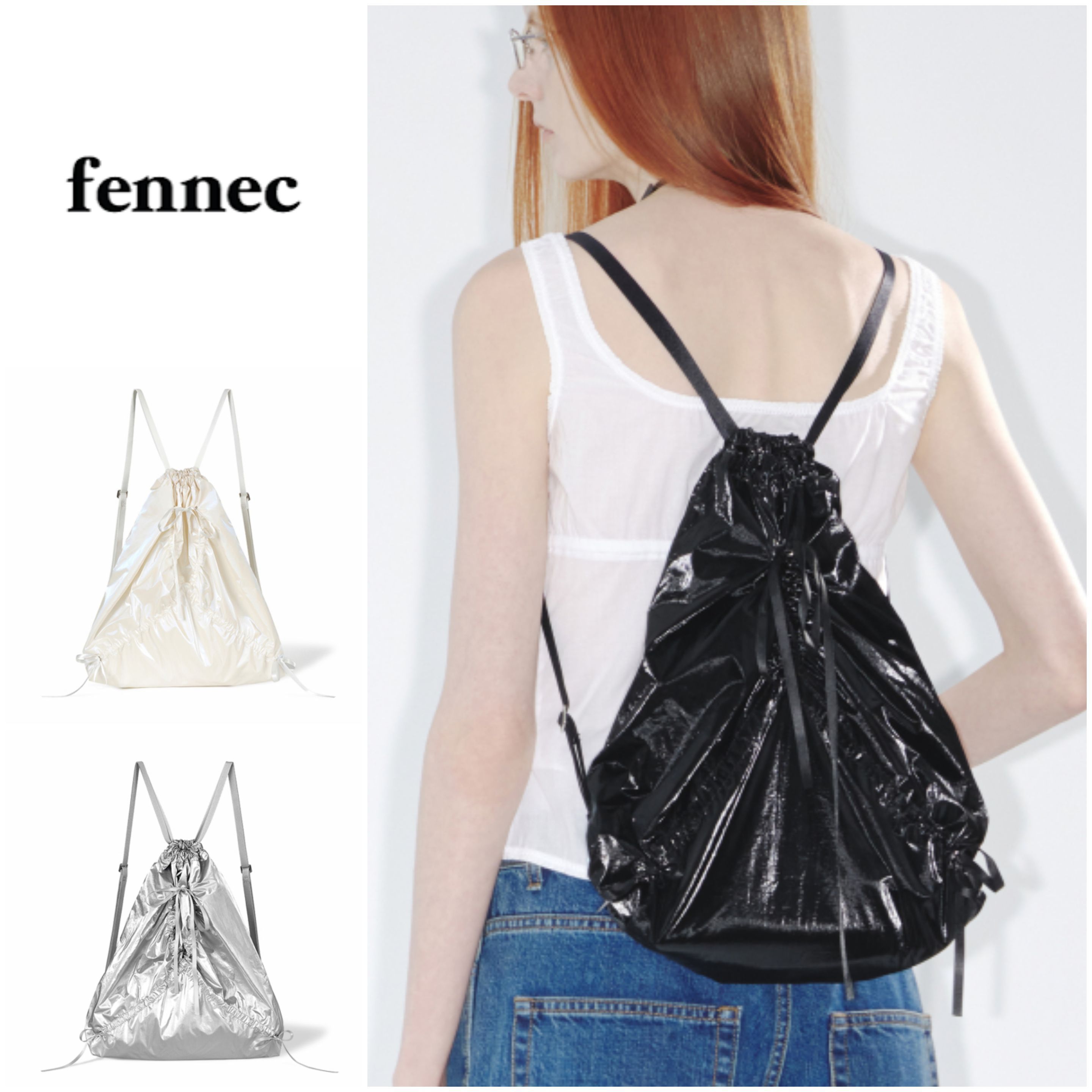 さらに100円引き◆FENNEC◆RIBBON STRING BAG