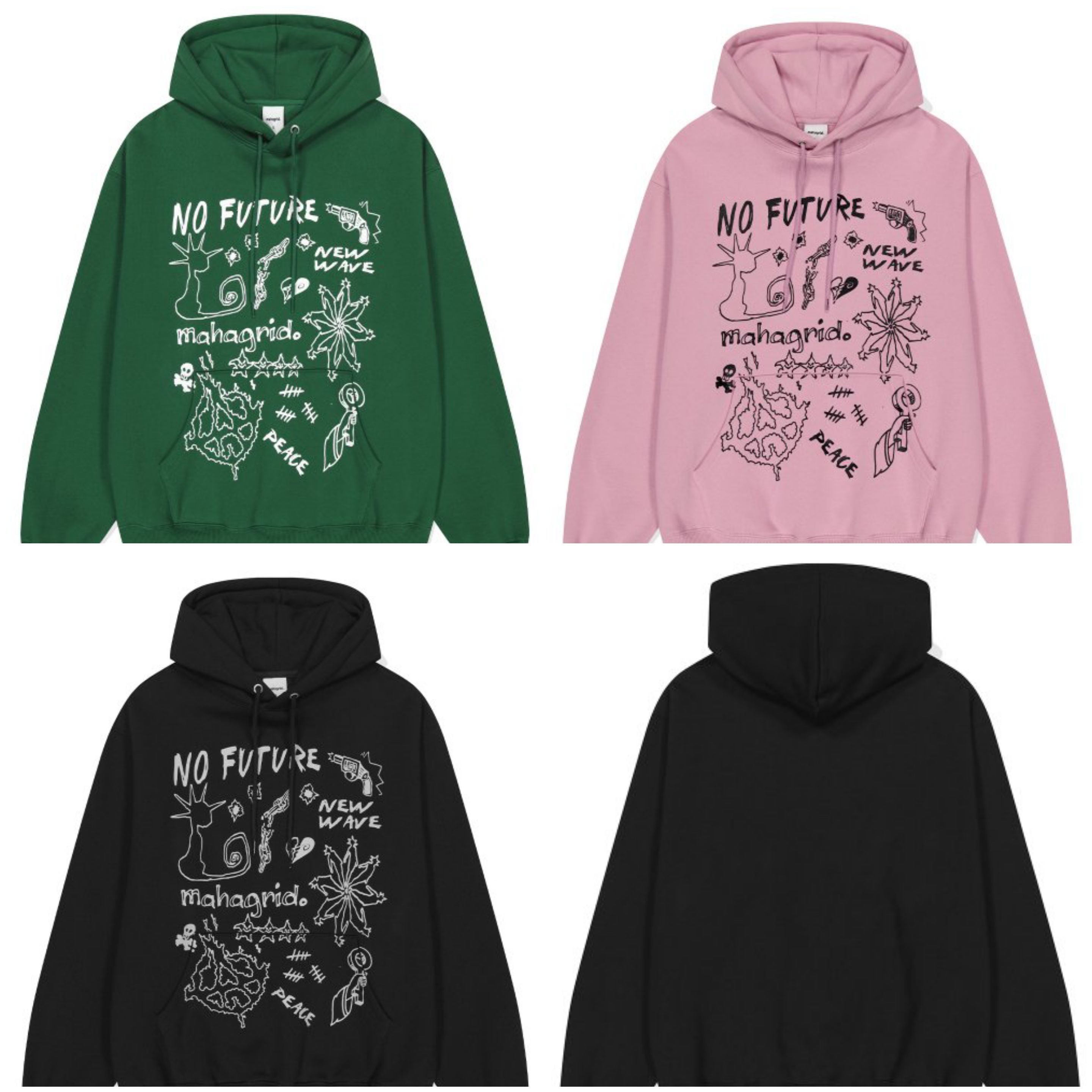 さらに100円引き◆MAHAGRID◆NO FUTURE HOODIE