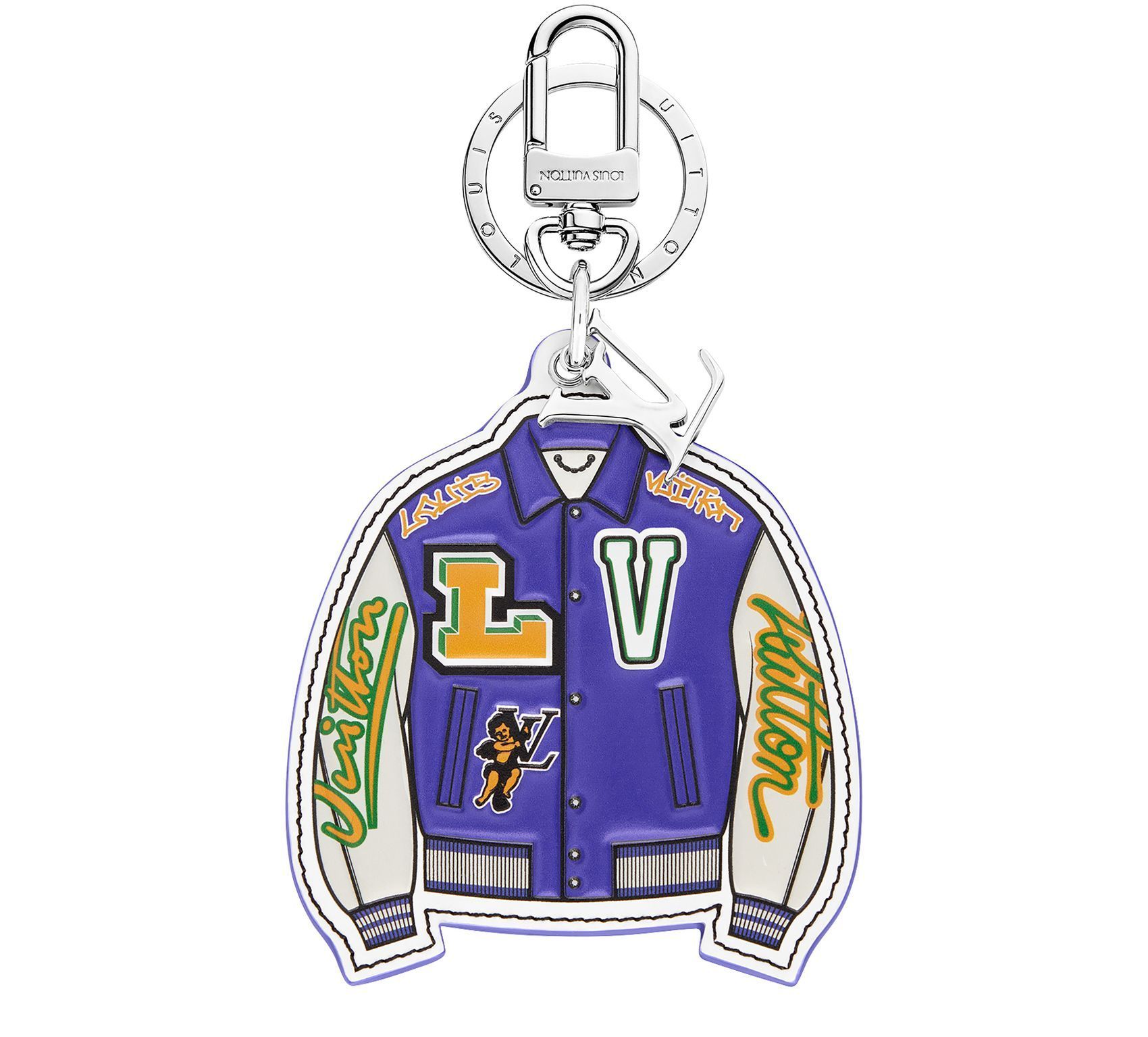 限定 LOUIS VUITTON キーホルダーLV バーシティ ジャケット