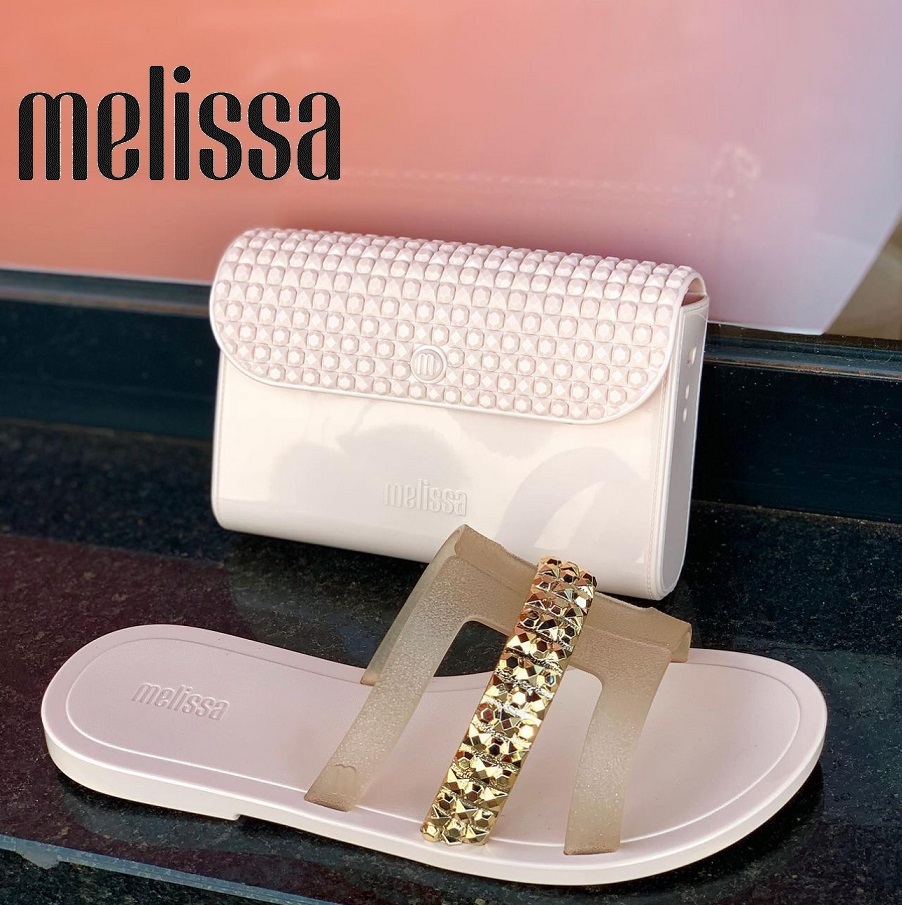 特別限定sale！Melissa 追跡付/送料込 バック＆サンダルセット