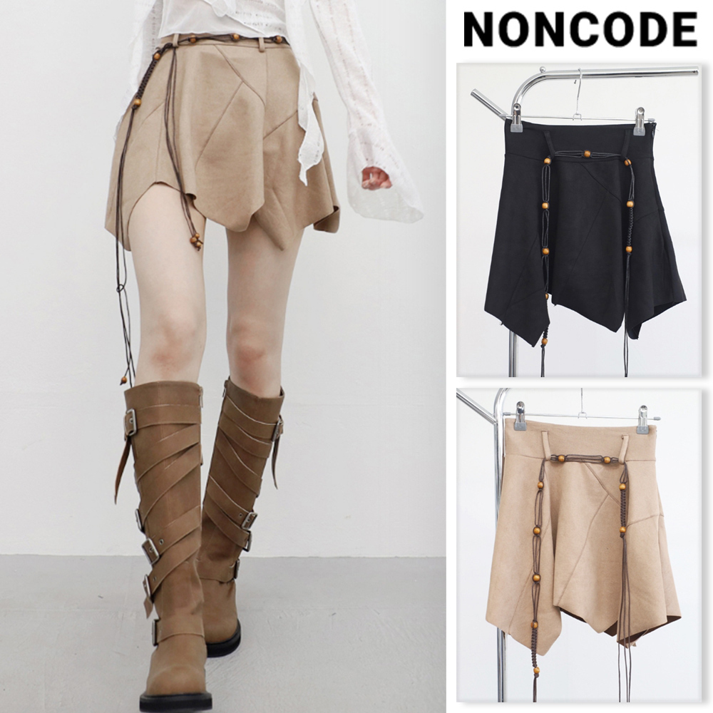 【NONCODE】24SS★ [NONCODE] Etein Flare Skirt (Belt Set)