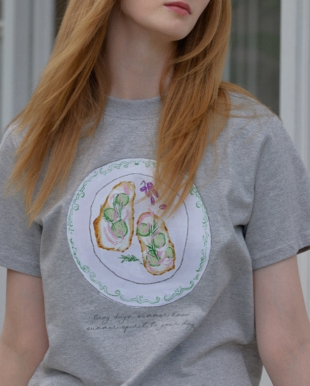 LETTER FROM MOON♥ Brunch Cotton T-Shirt/追跡付 LETTER FROM MOON♥ Brunch Cotton T-Shirt/追跡付 (LETTER FROM