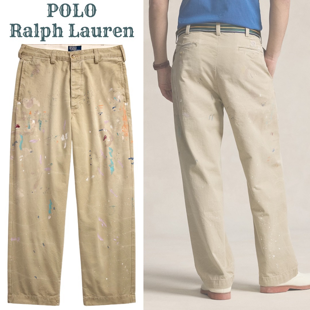 NEW【POLO RALPH LAUREN】抜け感☆スプラッター パンツ