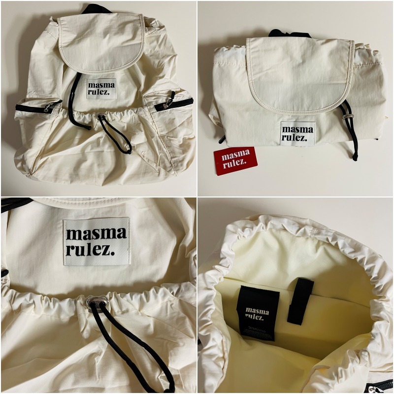 [MASMARULEZ] String flap backpack 4色★バックパック Masmarulez] Korean String Flap Backpack Lightweight