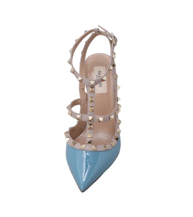 VALENTINO ロックスタッズ ヒール＃38.5（25.5cm）