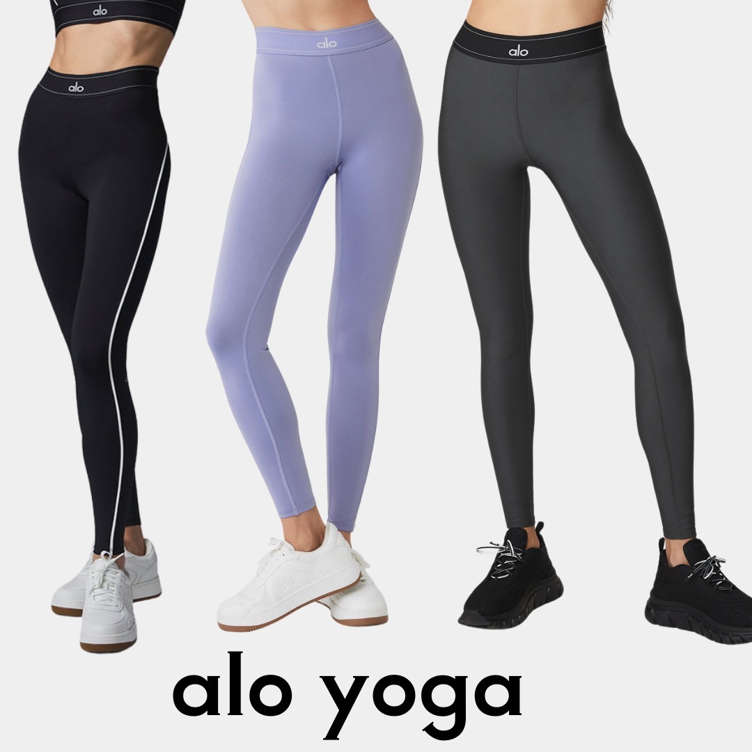 【alo yoga】エアリフト ハイウエスト スーツアップ レギンス
