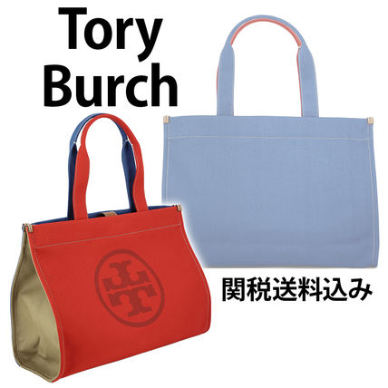 Tory Burch☆エラ バイカラー キャンバス トート♪【送料込】 キャンパス Tory Burch ELLA TOTE(トリーバーチ エラトート