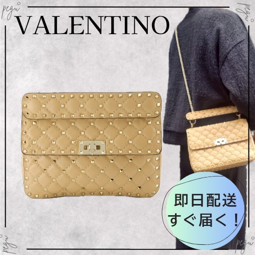 【VIP】VALENTINO 国内発送 Rockstud ミディアム ショルダー BAG