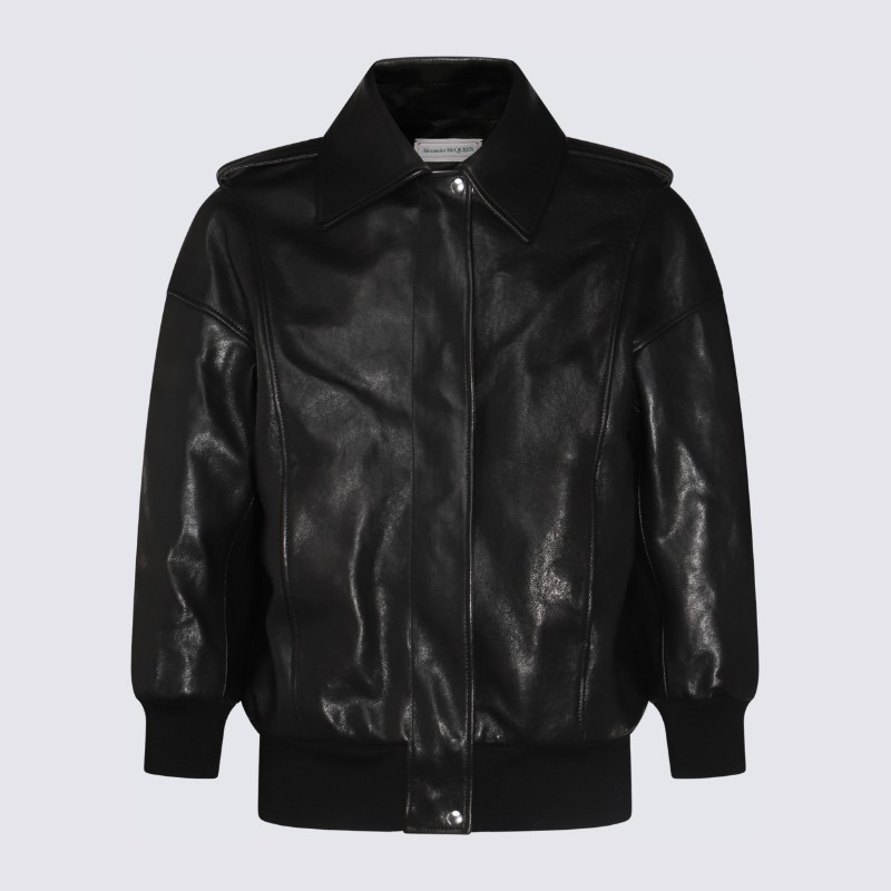 レザージャケット・コート alexander mcqueen Alexander McQueen Jackets Black