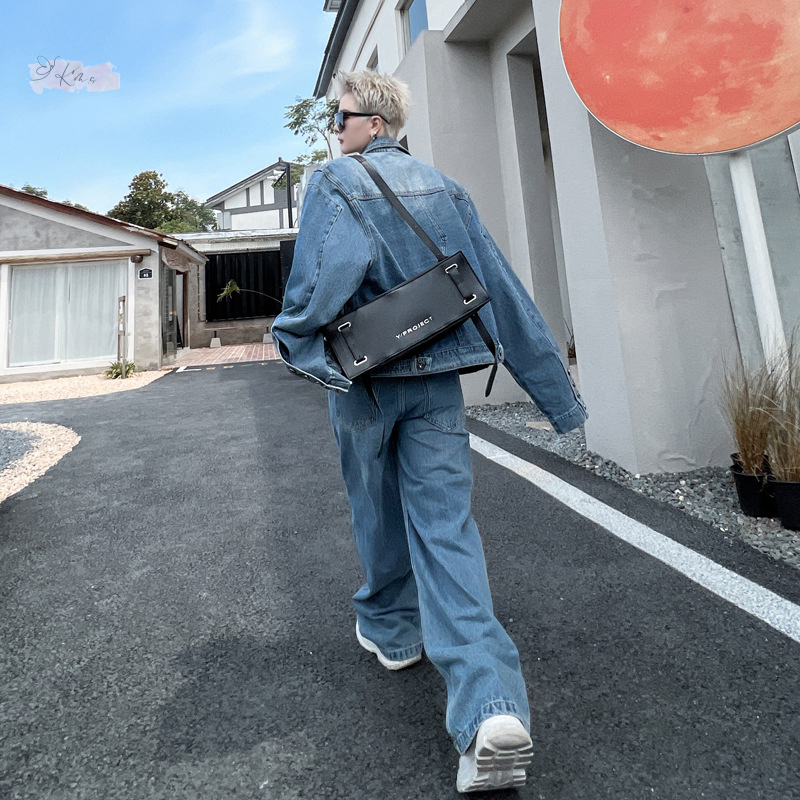 デニムジャケット パンツ セットアップ ルーズ ストリート EMMA CLOTHES セットアップ 「セットアップ」オーバーサイズ