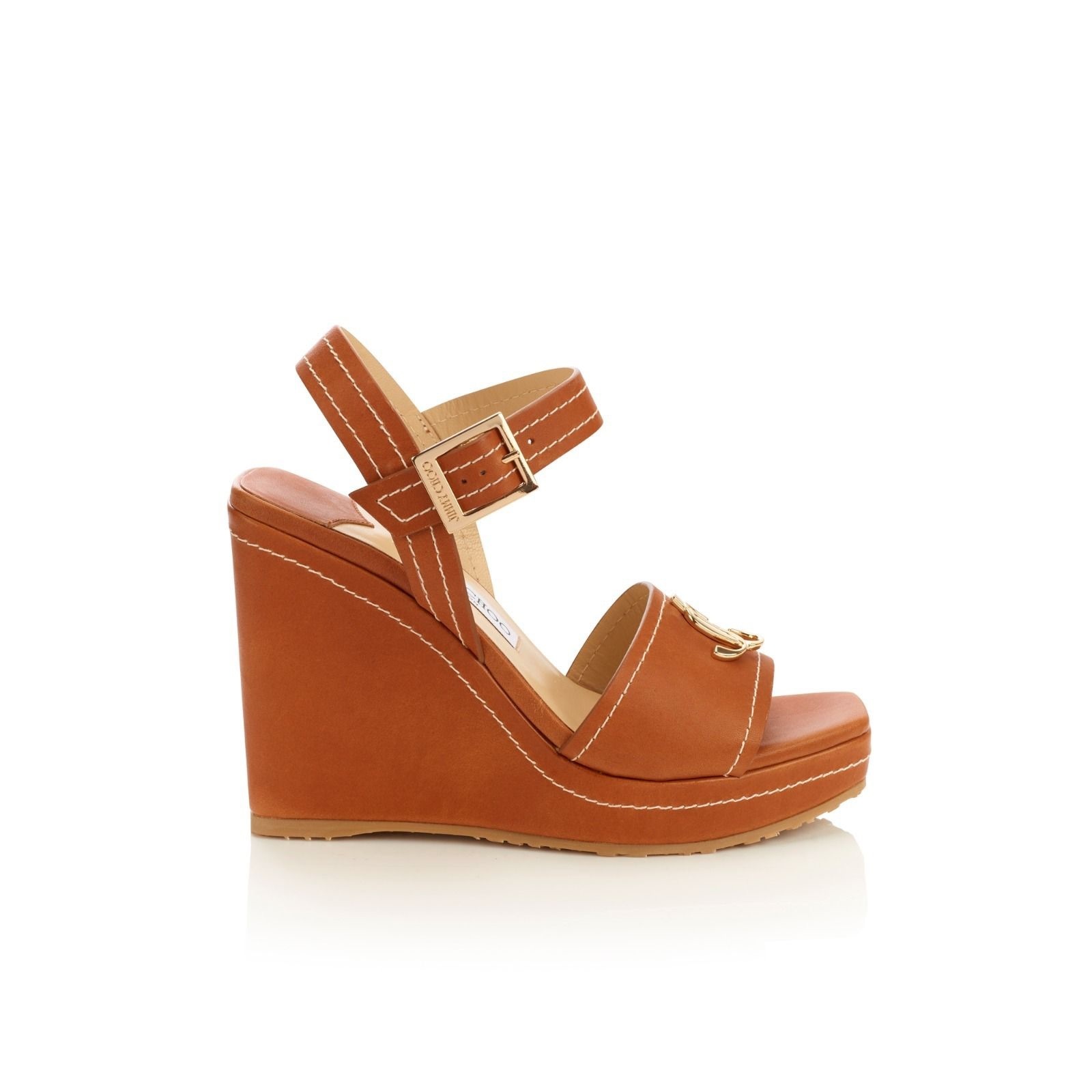 【JIMMY CHOO】Jc Ankle Wedge 110-Ovjc-Tan ★関税送料込み