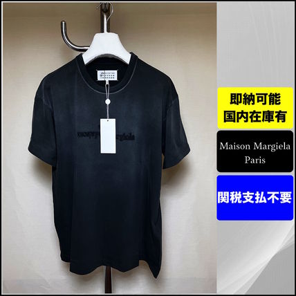 国内発送 メゾン マルジェラ 無地Tシャツ 黒 ブラック 無地 Maison Margiela(メゾン マルジェラ) Tシャツ・カットソー