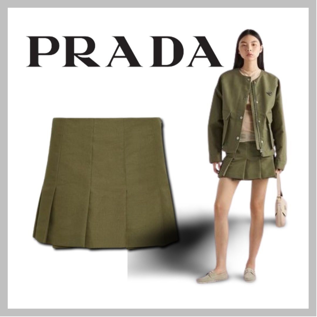 ☆PRADA☆プラダ テクニカルキャンバスミニスカート PRADA☆テクニカルキャンバス ミニスカート (PRADA/ミニスカート