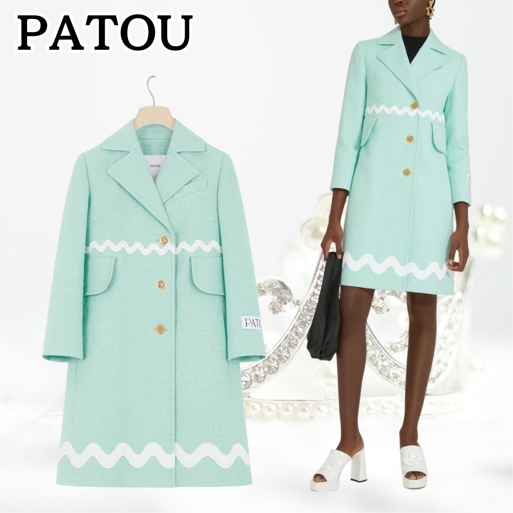 PATOU*特別な日を彩る*コットンツイード製ウェーブ サマーコート