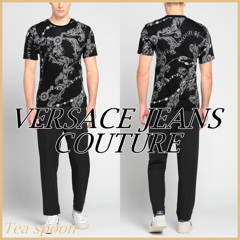 VERSACE JEANS COUTURE◆シグネチャープリント Tシャツ 送料込