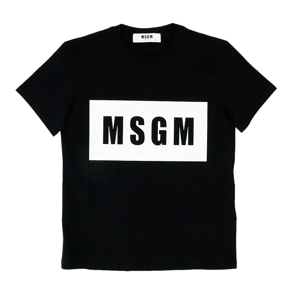 MSGM Tシャツ ボックスロゴ レディース 半袖 エムエスジーエム