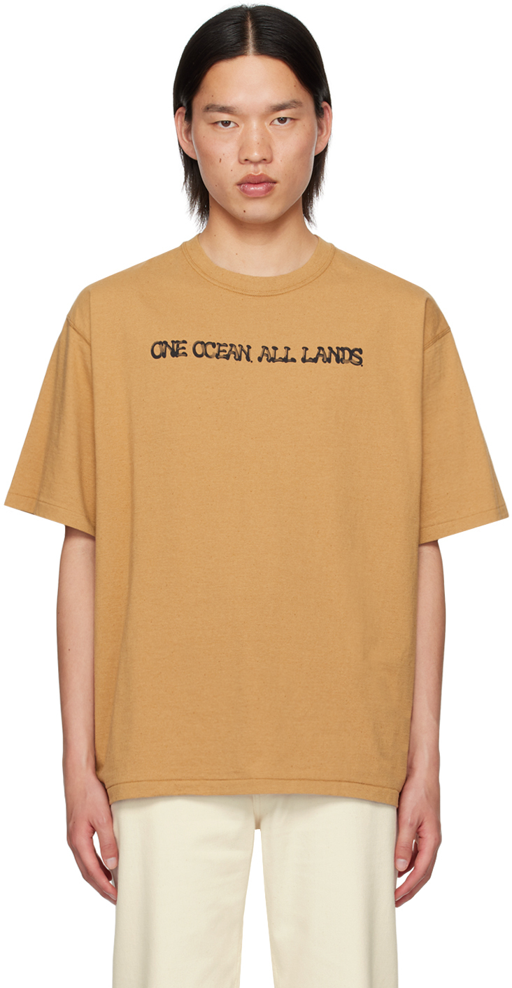 【関税込み】nanamica ブラウン OOAL Tシャツ