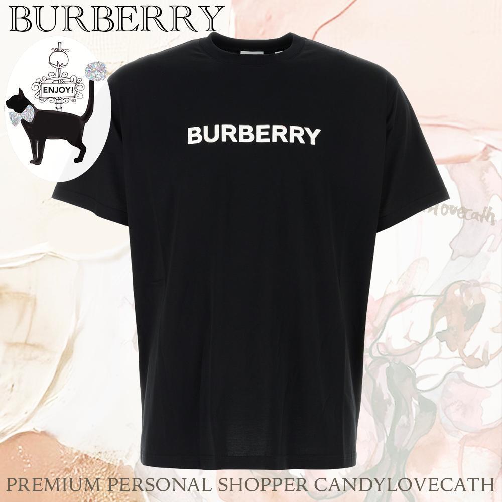 Tシャツ・カットソー BURBERRY Black Cotton T-Shirt