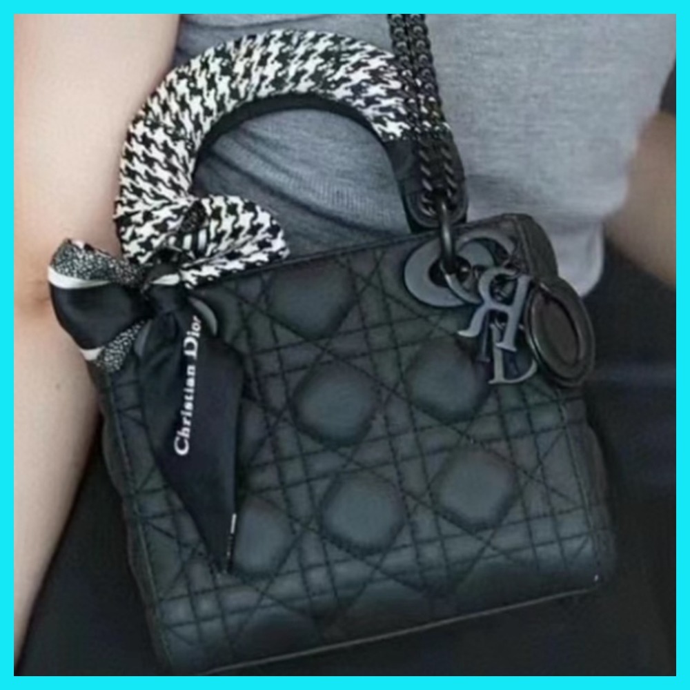 【素敵♪】DIOR LADY DIOR ミニバッグ カナージュ