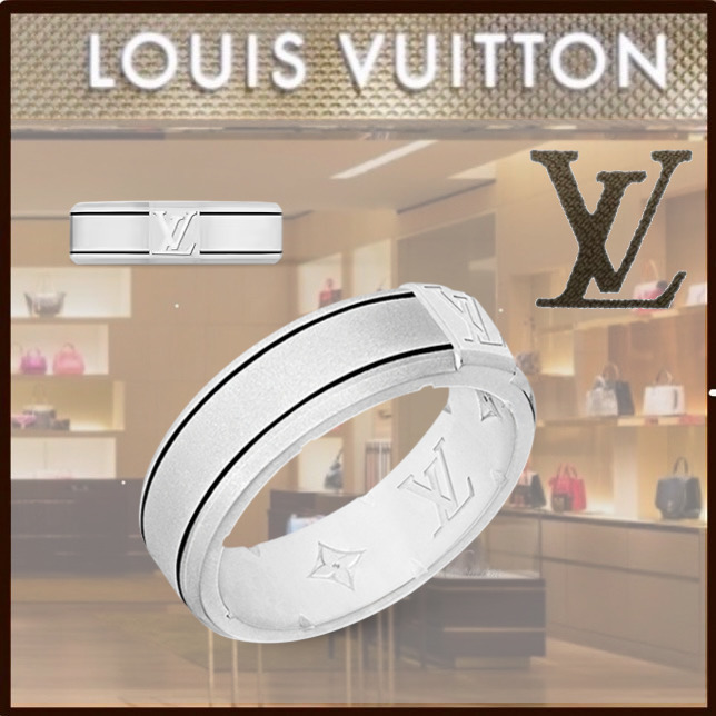 国内発送 ルイヴィトン ★ クール ★ リング LV スパイク 指輪
