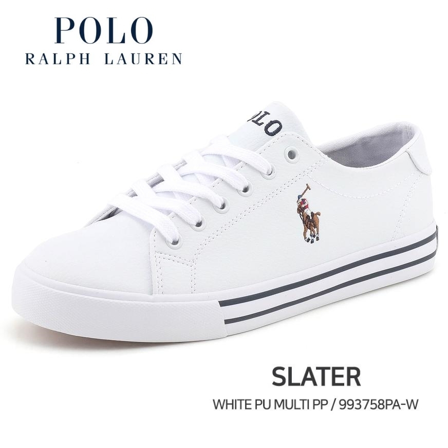 【Polo】ポロスニーカーSLATERホワイトマルチ☆ベストセラー