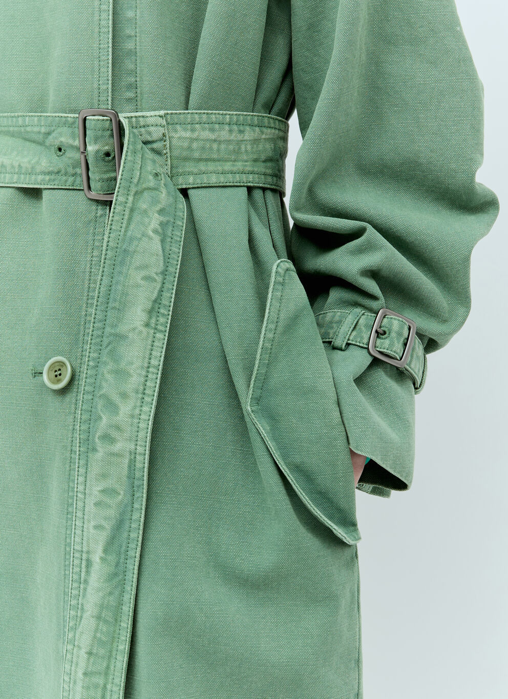 《送料無料》 MAX MARA Trench oversize in canvas CORFU