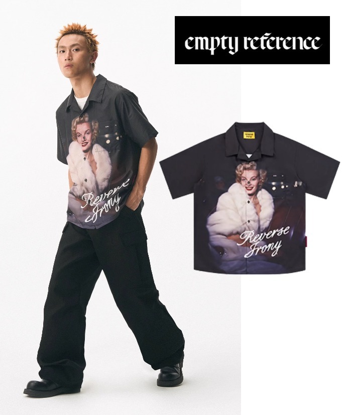 送料関税込[EMPTY REFERENCE]REVERSE IRONYシャツ★日本未入荷★