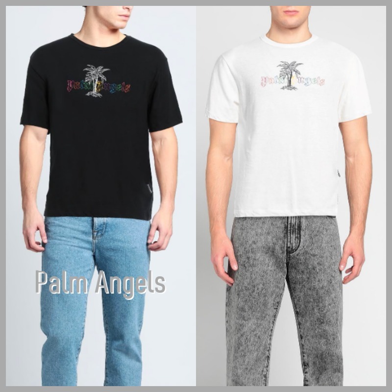 【Palm Angels】ロゴ クルーネック Tシャツ 半袖 *送料/関税込*