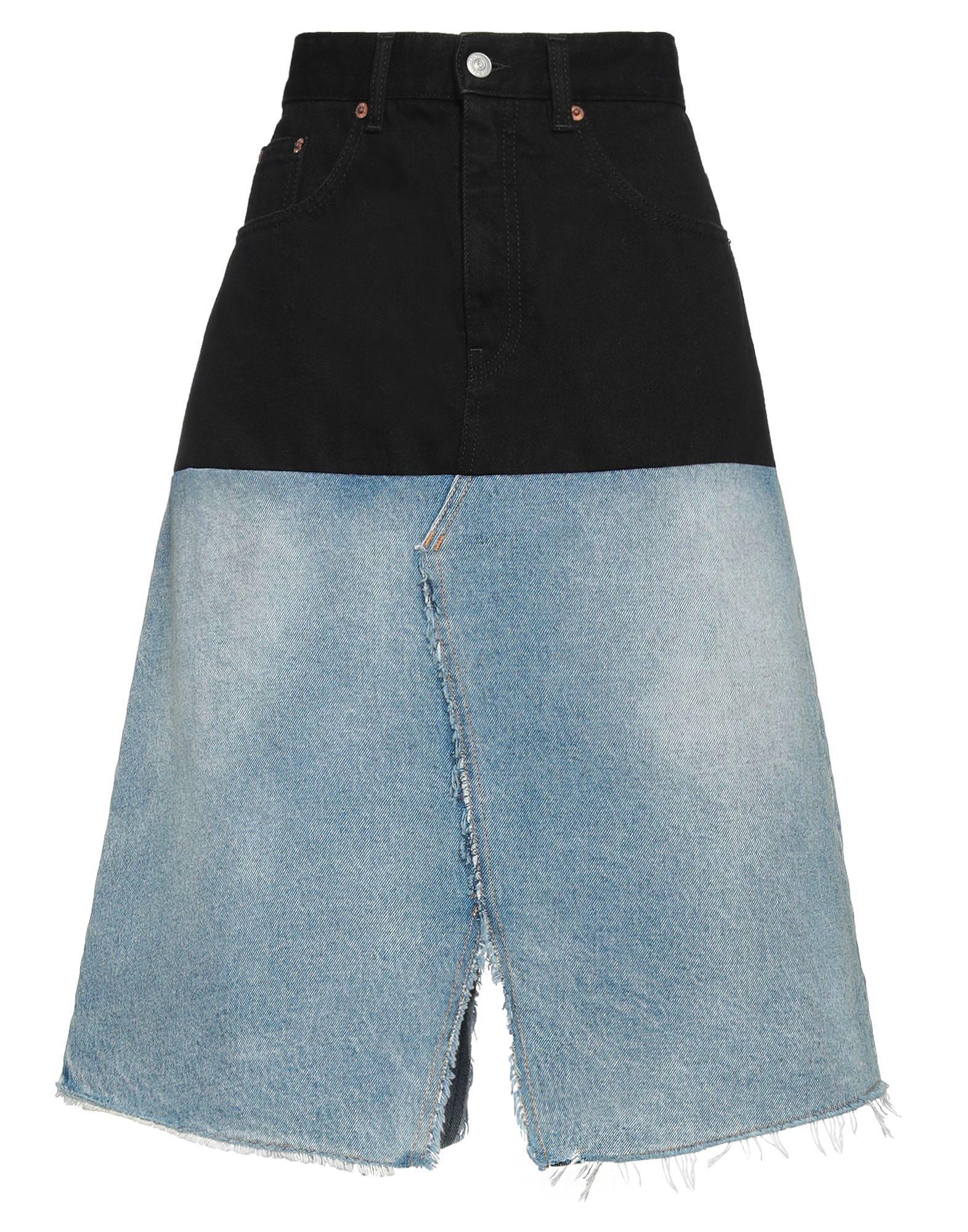 MM6 Maison Margiela】バイカラー デニムスカート ‐Blue ボトムス