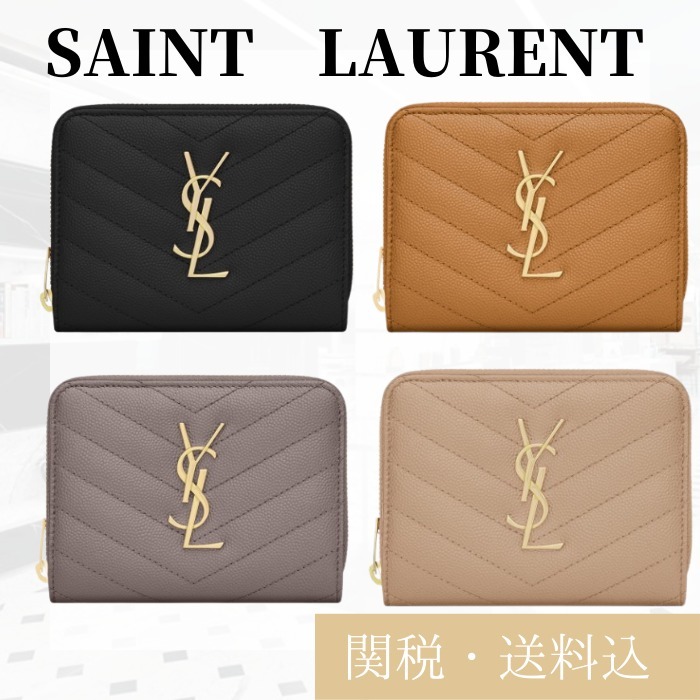 SAINT LAURENT コンパクト ジップアラウンド ウォレット
