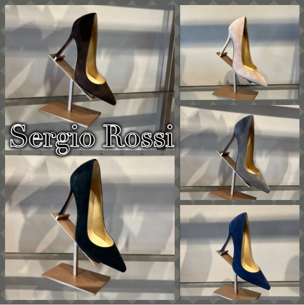 a*e様 sergio rossi 赤 スエード パンプス a*e様 sergio rossi 赤 スエード パンプス