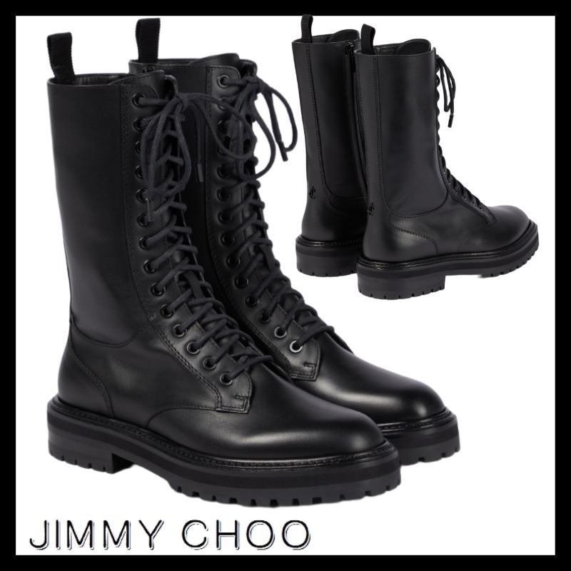 JIMMY CHOO 関税込み Cora leather combat boots