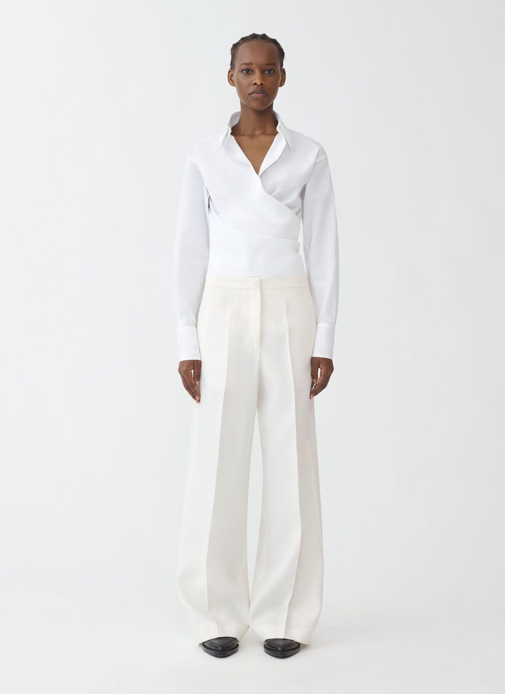 《送料無料》FABIANA FILIPPI WIDE TROUSERS RADZMIR WOOL SILK