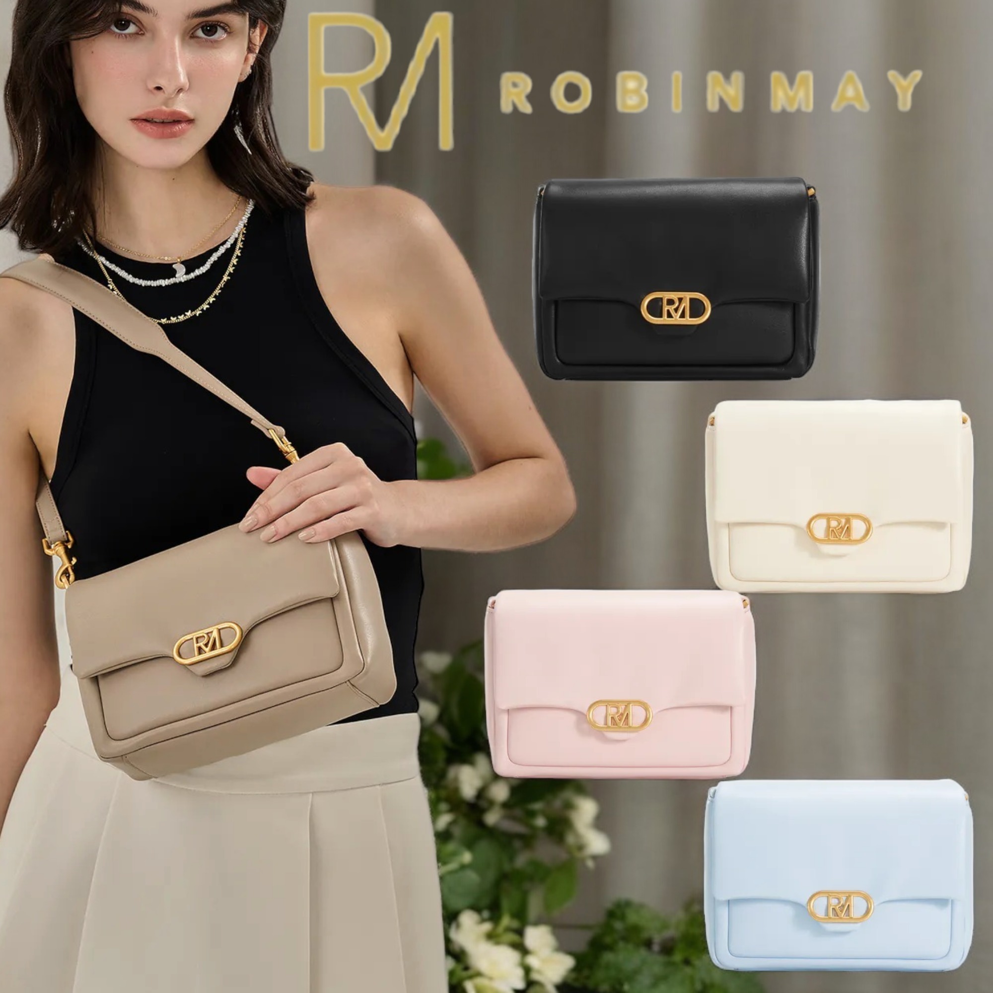 ROBINMAY◇クロスボディバッグ 馥郁炎花肩背包 B242◇送料込