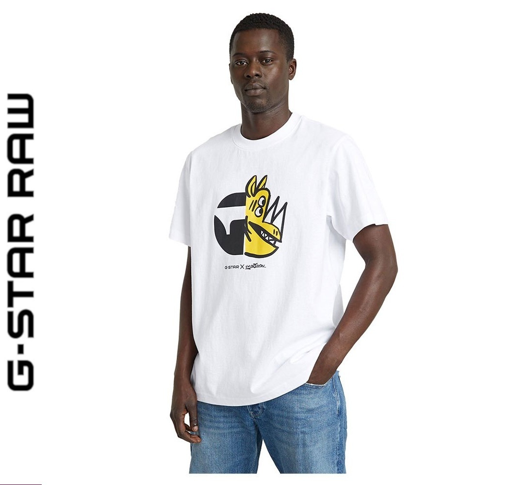 送料込★G-Star★Rhino Cartoon Loose 半袖Tシャツ