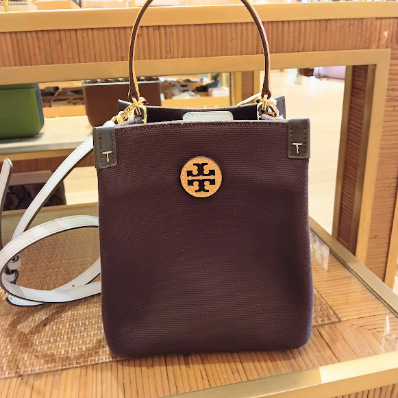 即発!大人気!TORY BURCH BLAKE キャンバスバケット 2Wayバッグ