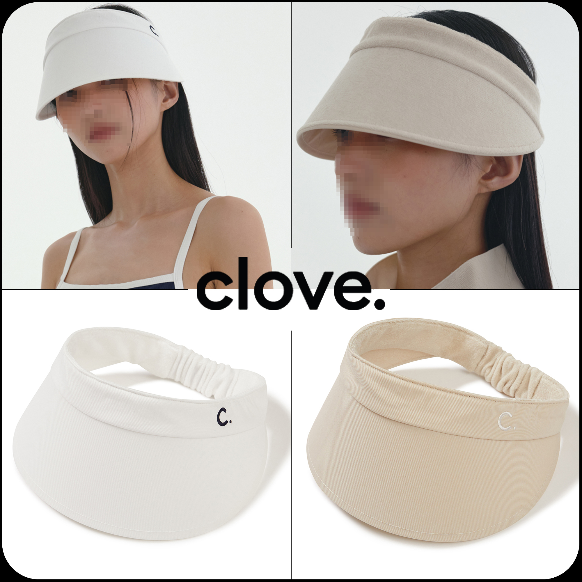 [Clove]★24SS★韓国大人気 ★Solid Sun Visor