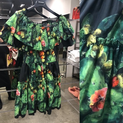 Dolce & Gabbana サボテン柄 ワンピース