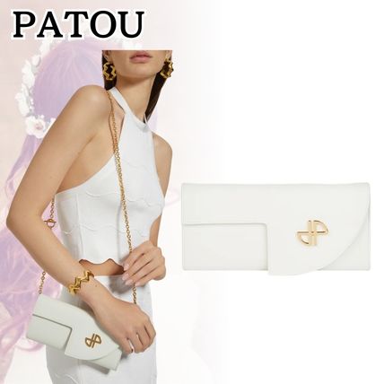 【関税込】PATOU レザー クラッチバッグ Patou | レザー製 JP チェーンクラッチ