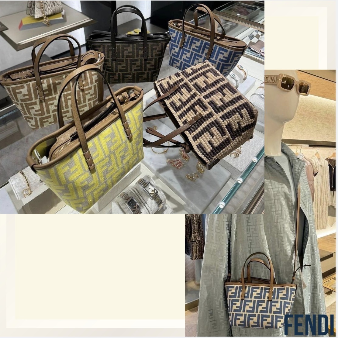 斜めがけも☆ミニサイズだけど存在感抜群☆FENDI☆Roll Mini