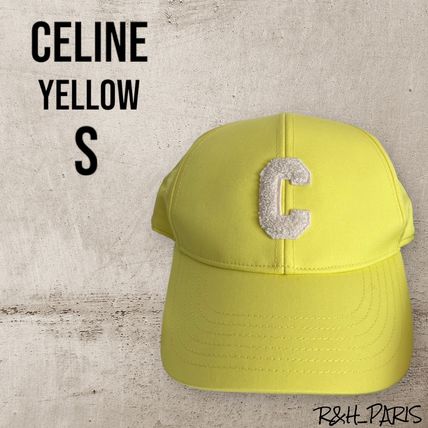イエロー（黄色）系 CELINE C(セリーヌ セー) 帽子(レディース