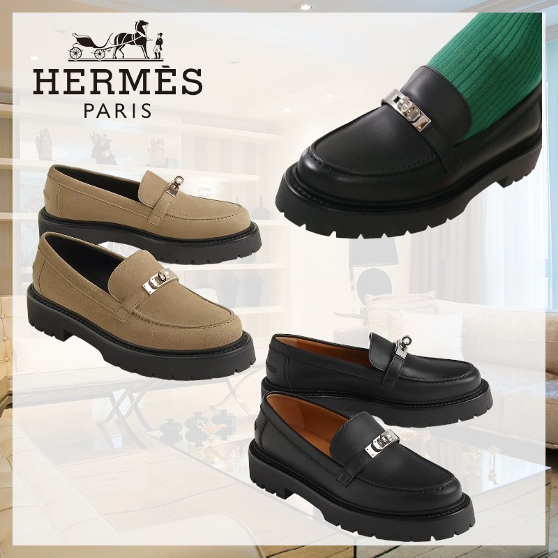 【エレガントに♪】HERMES《Icone》モカシン