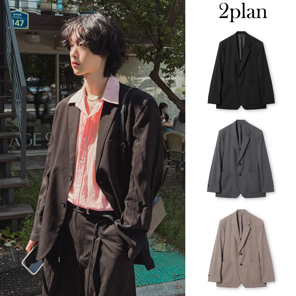 【2plan】Riglin pocket overfit blazer
