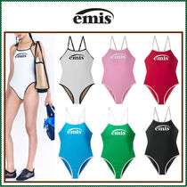 【EMIS】 LOGO V-BACK STRAP SWIMSUIT /追跡付