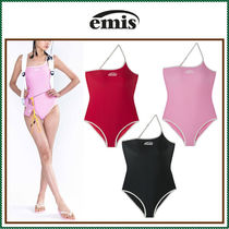 【EMIS】 LOGO ONE-SHOULDER SWIMSUIT /追跡付