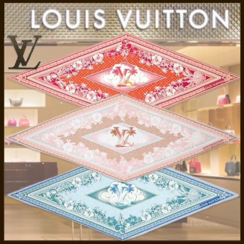 新作 国内 ルイヴィトン★ ロザンジュ LV オーシャン スカーフ