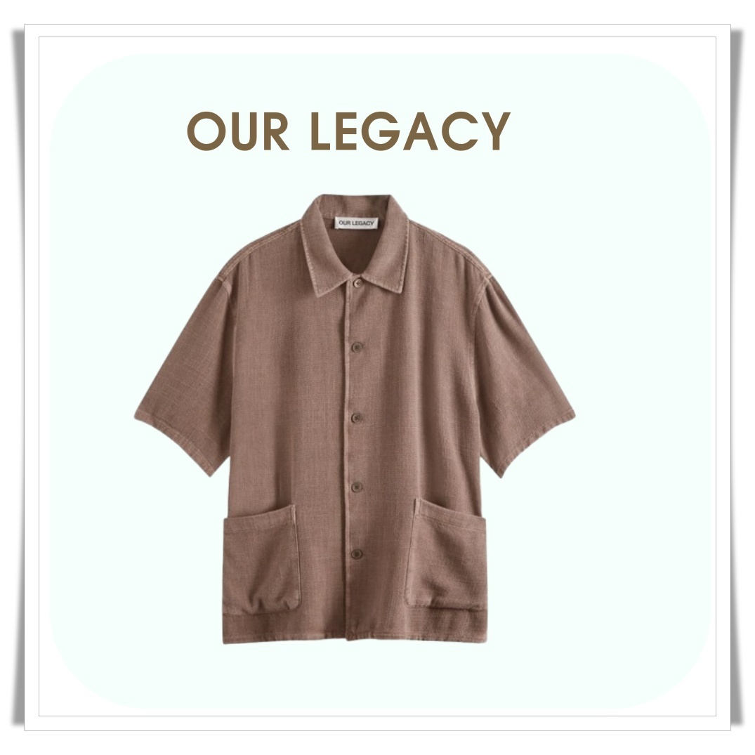 OUR LEGACY■関税込☆エルダー パッチポケット 半袖シャツ